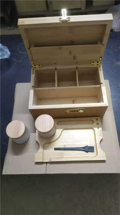 Keep your space tidy with the Storage Organizer Wooden Bamboo Box. Crafted from natural bamboo, it's perfect for organizing your home, office, kitchen, bathroom, or bedroom.